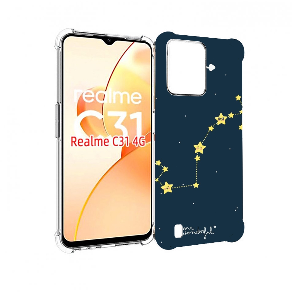 

Чехол MyPads знак зодиака скорпион 1 для OPPO Realme C31, Прозрачный, Tocco