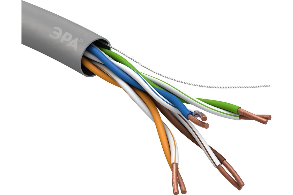 

Кабель информационный Эра U-4-PVC, кат.5E, 305м, серый б0044429, Белый, Кабель информационный Эра U-4-PVC, кат.5E, 305м, серый [б0044429]