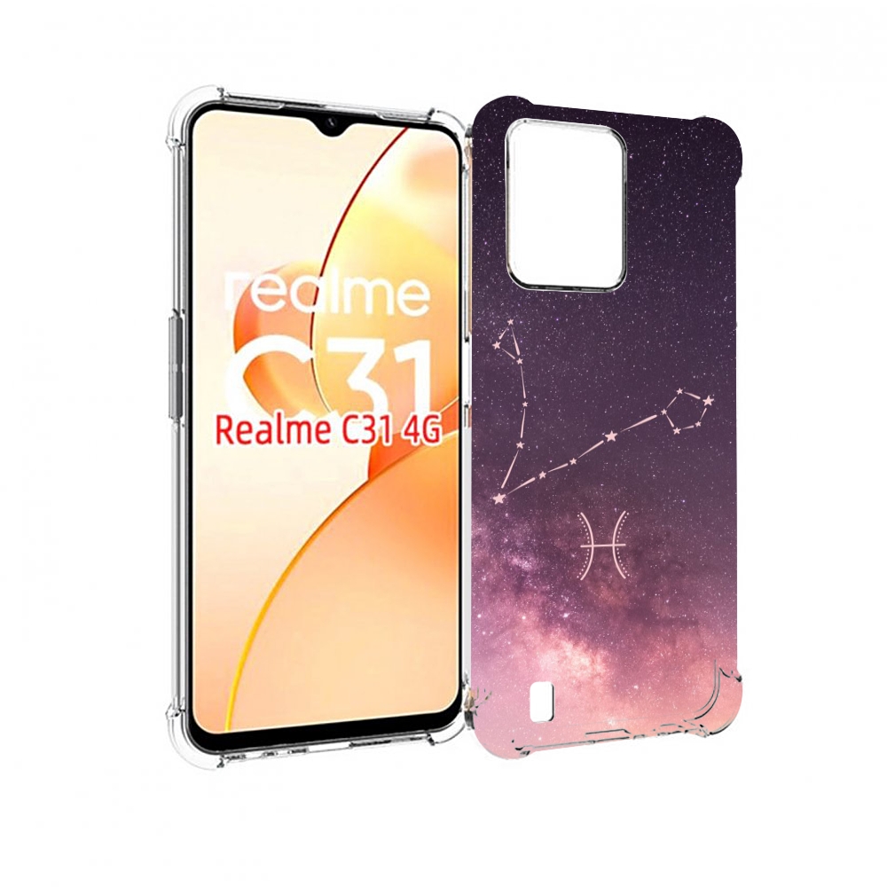 

Чехол MyPads знак зодиака рыбы 5 для OPPO Realme C31, Прозрачный, Tocco