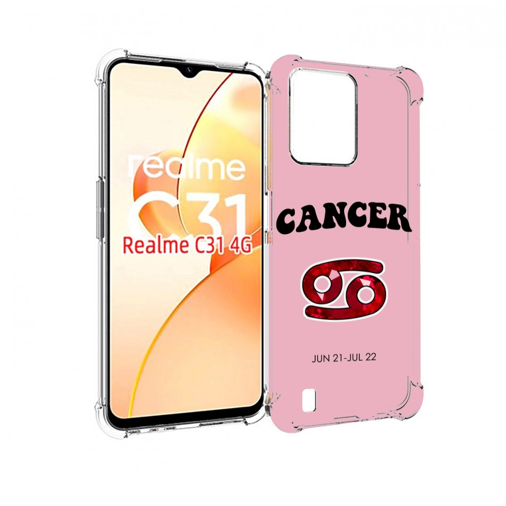 

Чехол MyPads знак зодиака рак 1 для OPPO Realme C31, Прозрачный, Tocco