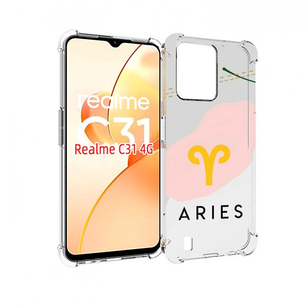 

Чехол MyPads знак зодиака овен 7 для OPPO Realme C31, Прозрачный, Tocco