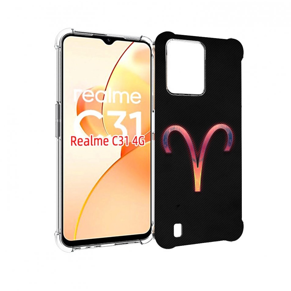

Чехол MyPads знак зодиака овен 1 для OPPO Realme C31, Прозрачный, Tocco