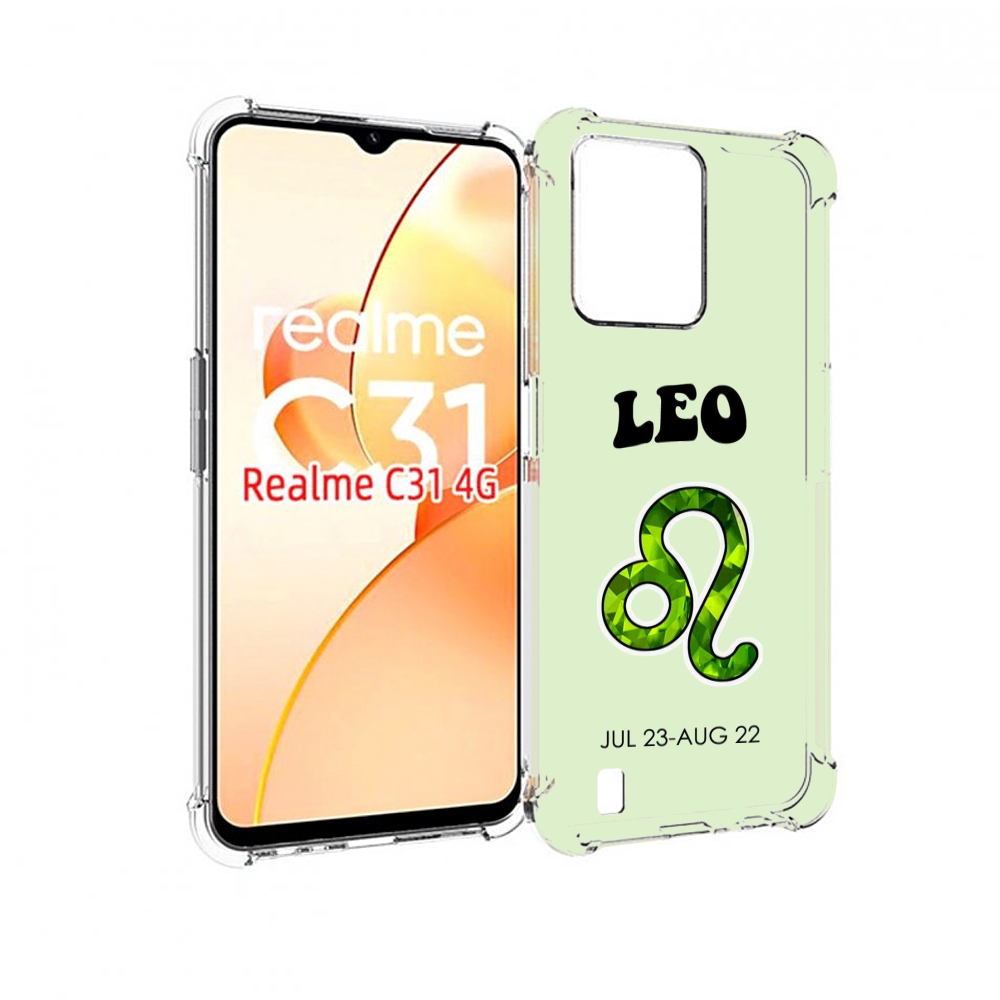 

Чехол MyPads знак зодиака лев 1 для OPPO Realme C31, Прозрачный, Tocco