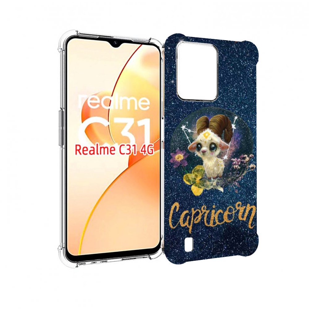 

Чехол MyPads знак зодиака козерог 3 для OPPO Realme C31, Прозрачный, Tocco