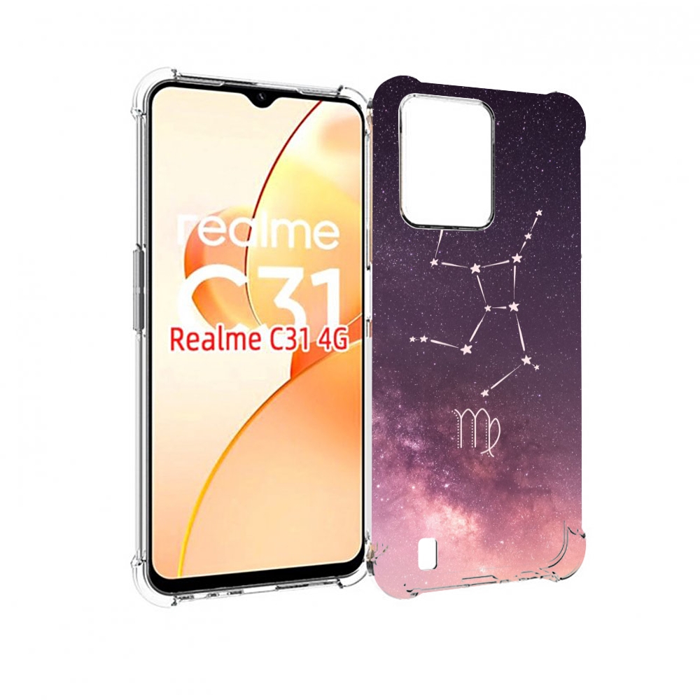 

Чехол MyPads знак зодиака дева 4 для OPPO Realme C31, Прозрачный, Tocco