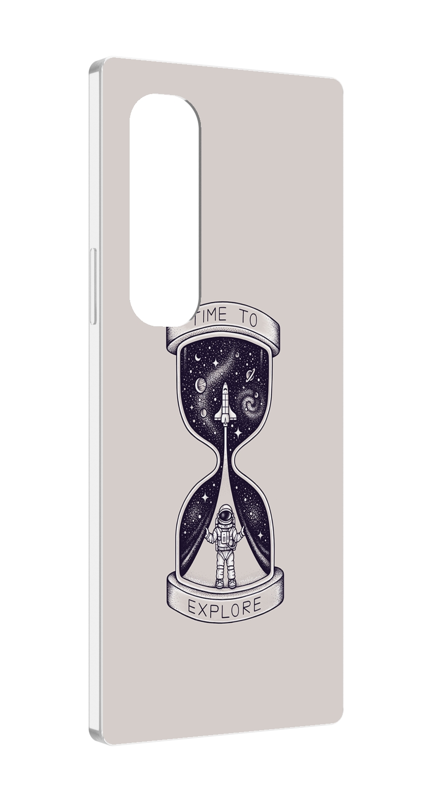 фото Чехол mypads песочные-часы-с-космосом для samsung galaxy z fold 4 (sm-f936)