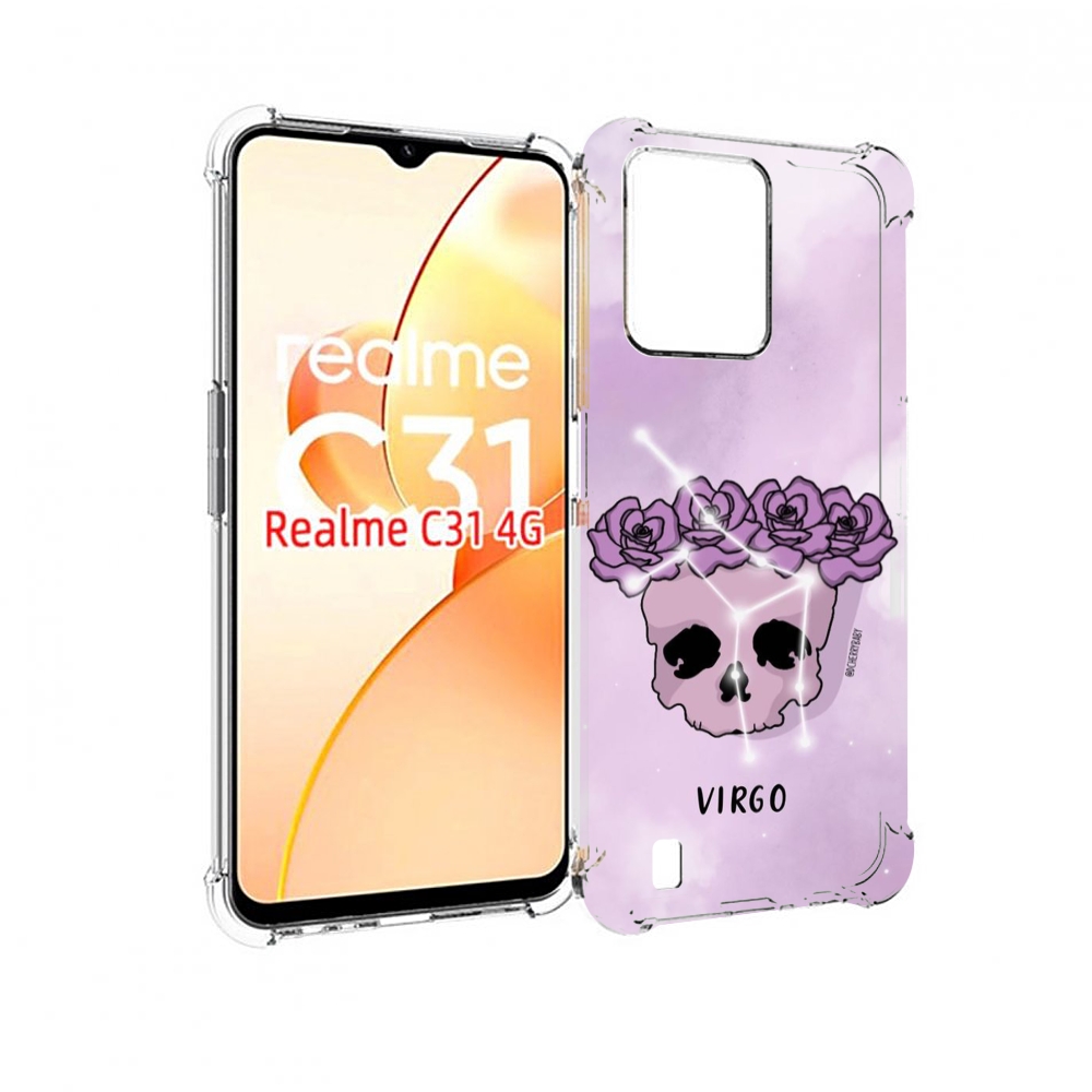 

Чехол MyPads знак зодиака дева 2 для OPPO Realme C31, Прозрачный, Tocco