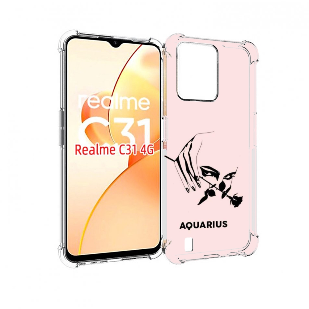 

Чехол MyPads знак зодиака водолеи 3 для OPPO Realme C31, Прозрачный, Tocco
