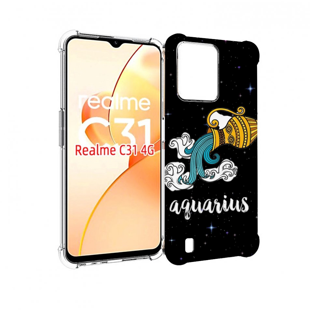 

Чехол MyPads знак зодиака водолеи 2 для OPPO Realme C31, Прозрачный, Tocco