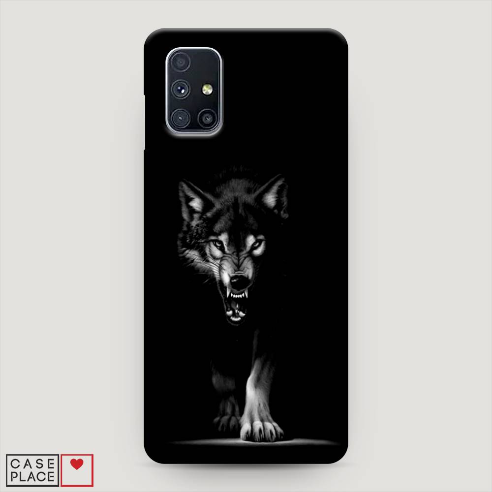 фото Пластиковый чехол "волк выходит из ночи" на samsung galaxy m51 awog
