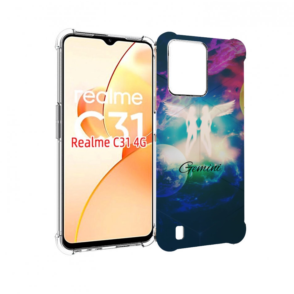 

Чехол MyPads знак зодиака близнецы 3 для OPPO Realme C31, Прозрачный, Tocco