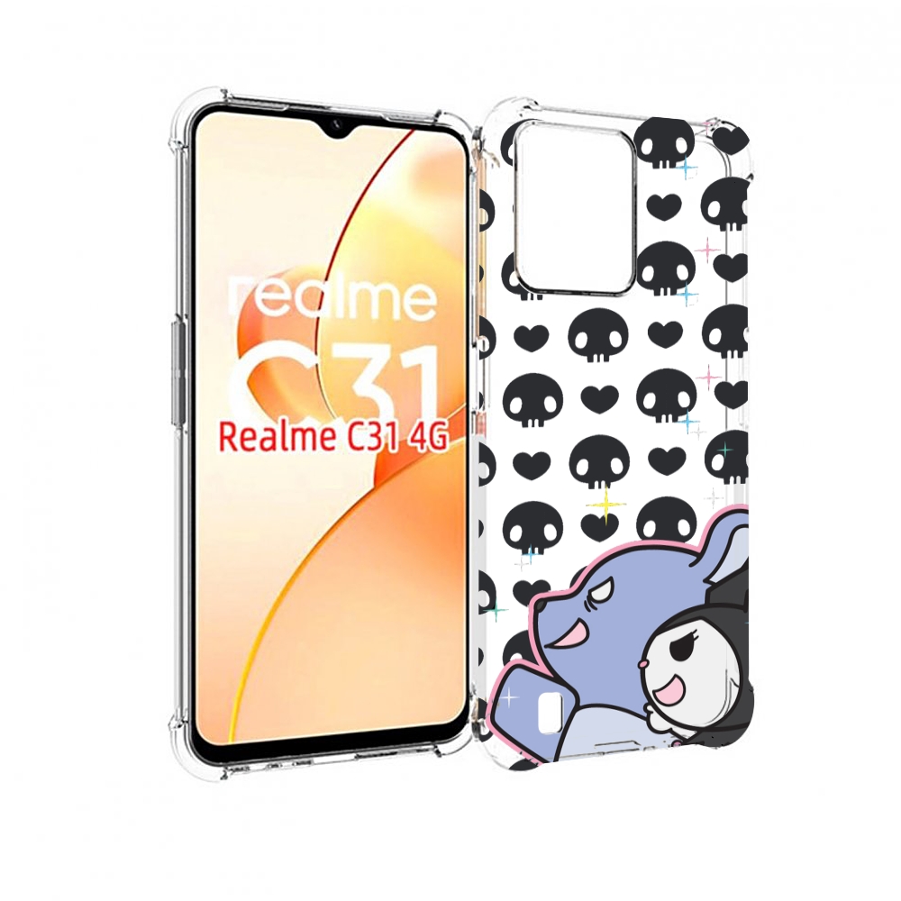 

Чехол MyPads злые-мини-животные детский для OPPO Realme C31, Прозрачный, Tocco
