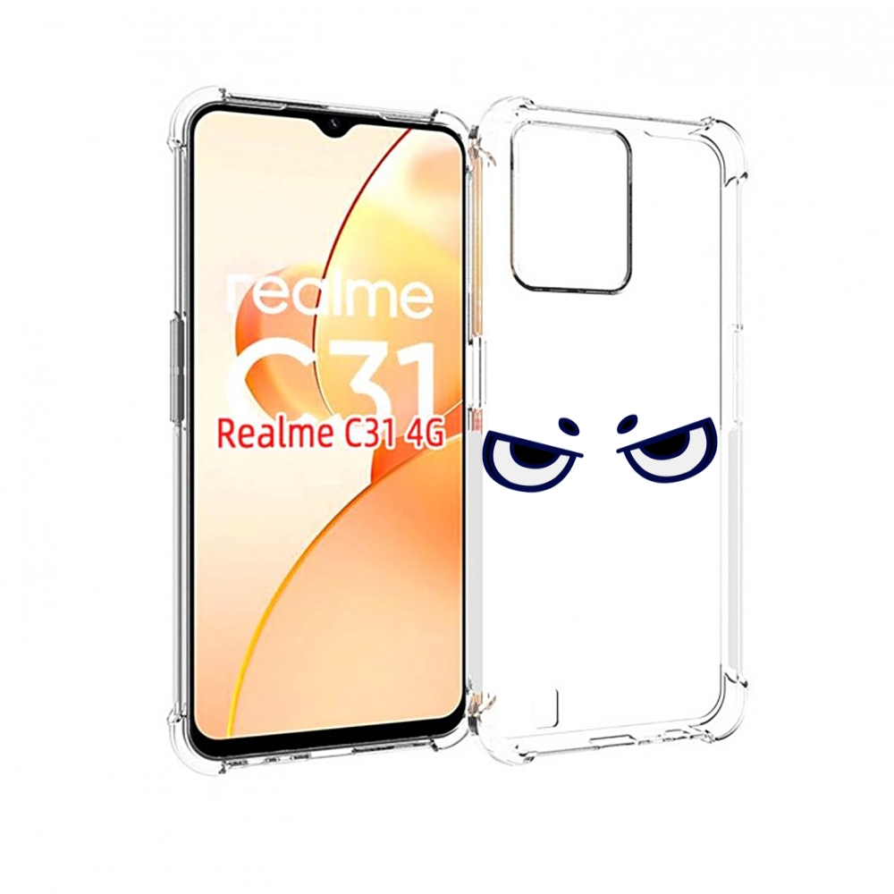 

Чехол MyPads злые-глазки для OPPO Realme C31, Прозрачный, Tocco