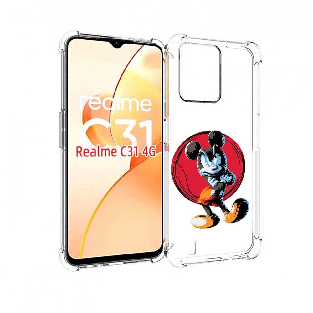 

Чехол MyPads злой-микки для OPPO Realme C31, Прозрачный, Tocco