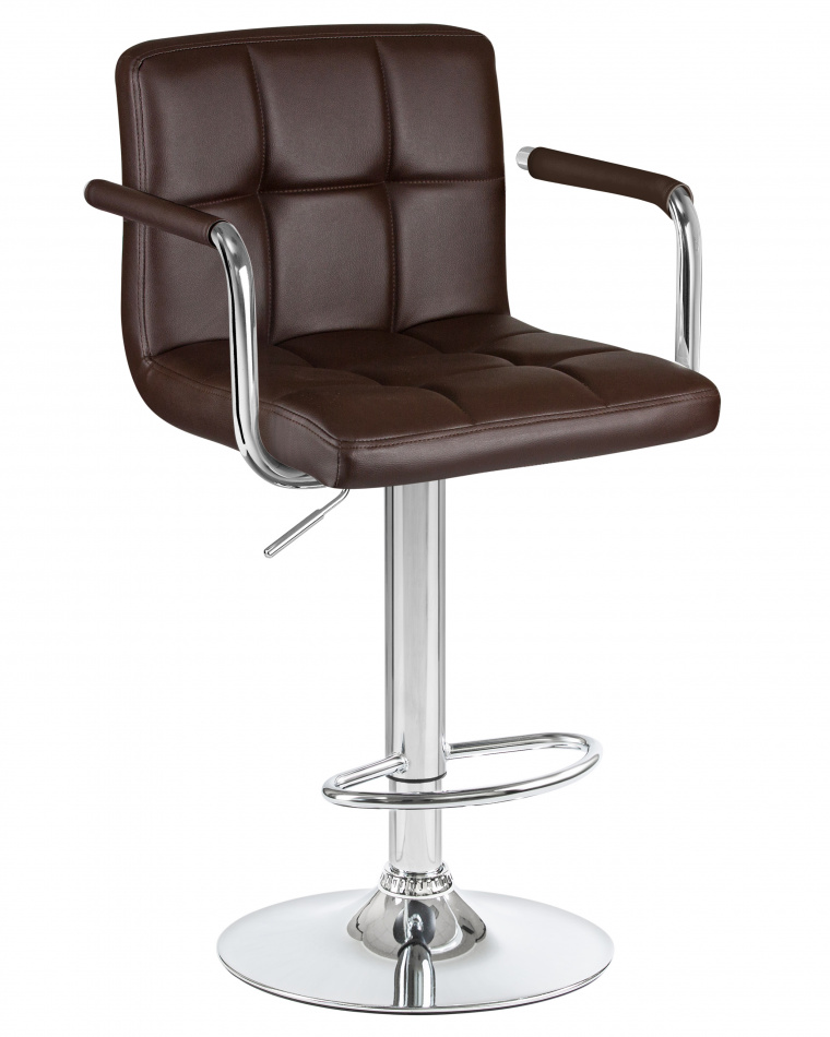 Барный стул DOBRIN KRUGER ARM 1 шт коричневый
