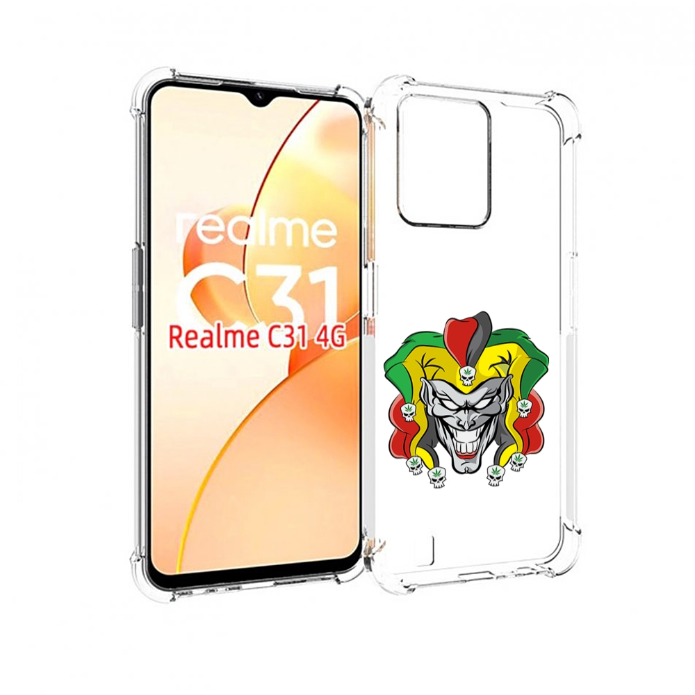 

Чехол MyPads злодей-клоун для OPPO Realme C31, Прозрачный, Tocco