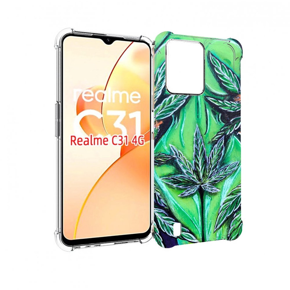 

Чехол MyPads зеленая девушка для OPPO Realme C31, Прозрачный, Tocco