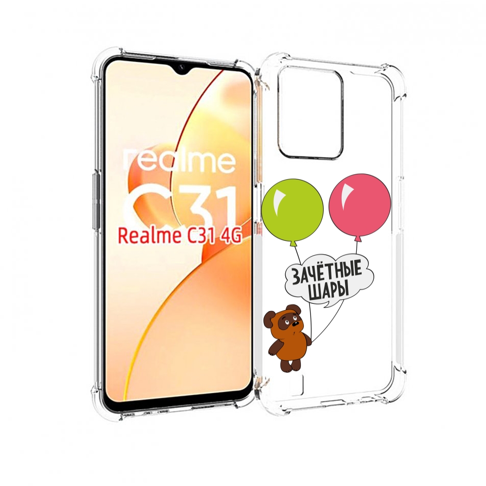 

Чехол MyPads зачетные-шары для OPPO Realme C31, Прозрачный, Tocco