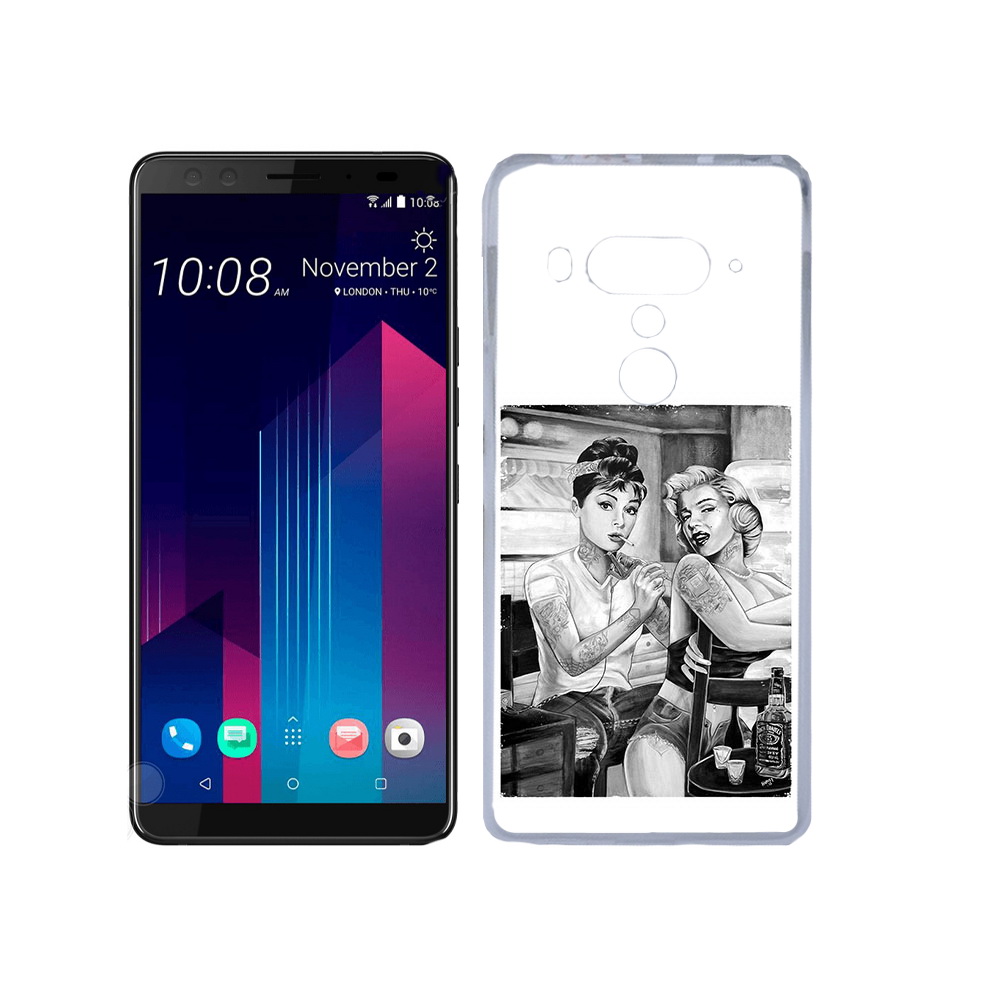 

Чехол MyPads Tocco для HTC U12+ тату мастер, Прозрачный, Tocco