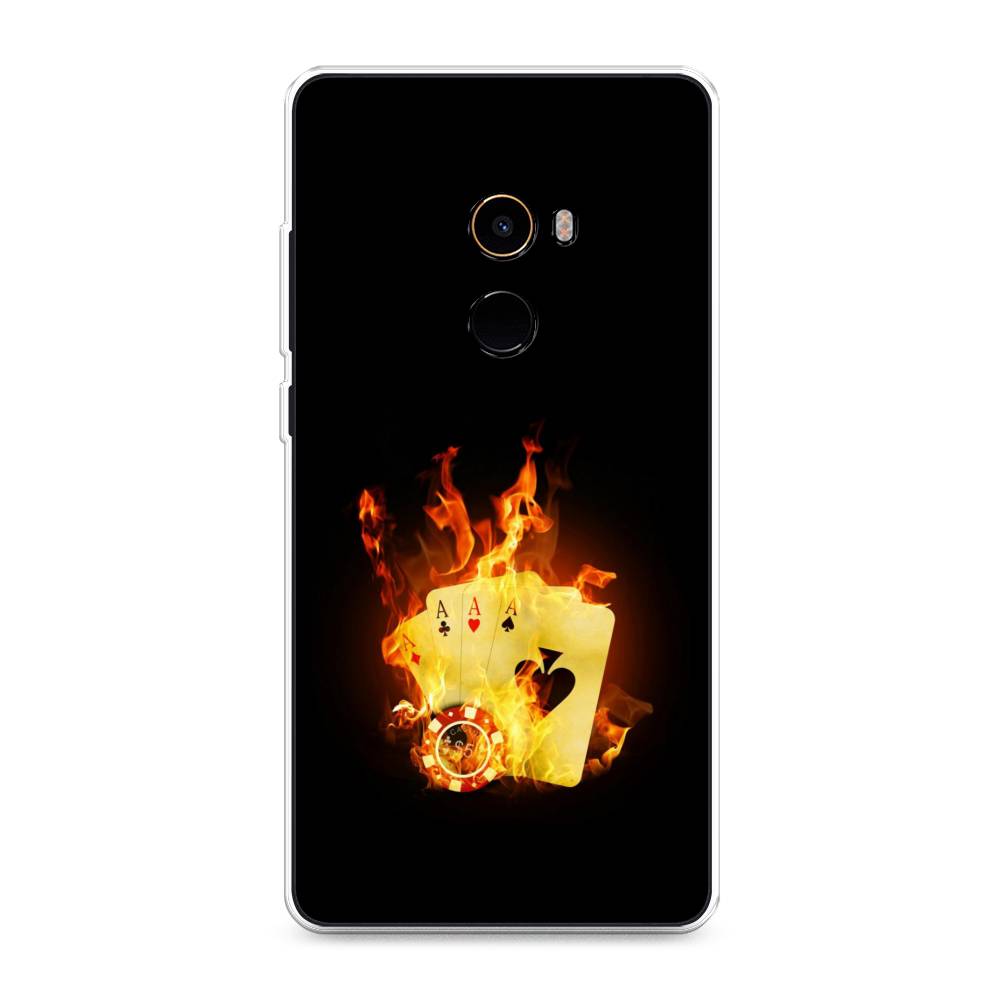 

Чехол Awog на Xiaomi Mi Mix 2 "Горящие карты", Разноцветный, 32550-9