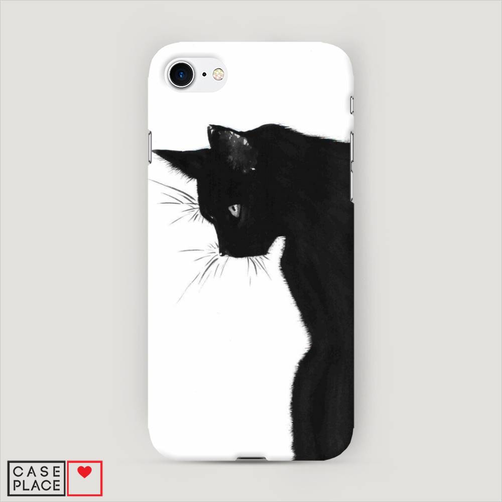 фото Пластиковый чехол "black cat" на apple iphone 7 awog