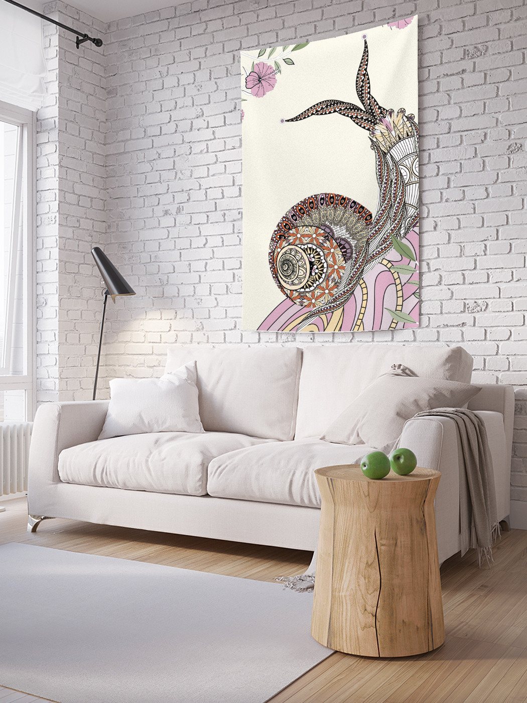 

Вертикальное фотопанно на стену JoyArty Орнаментальная улитка 100x150 см, Орнаментальная улитка