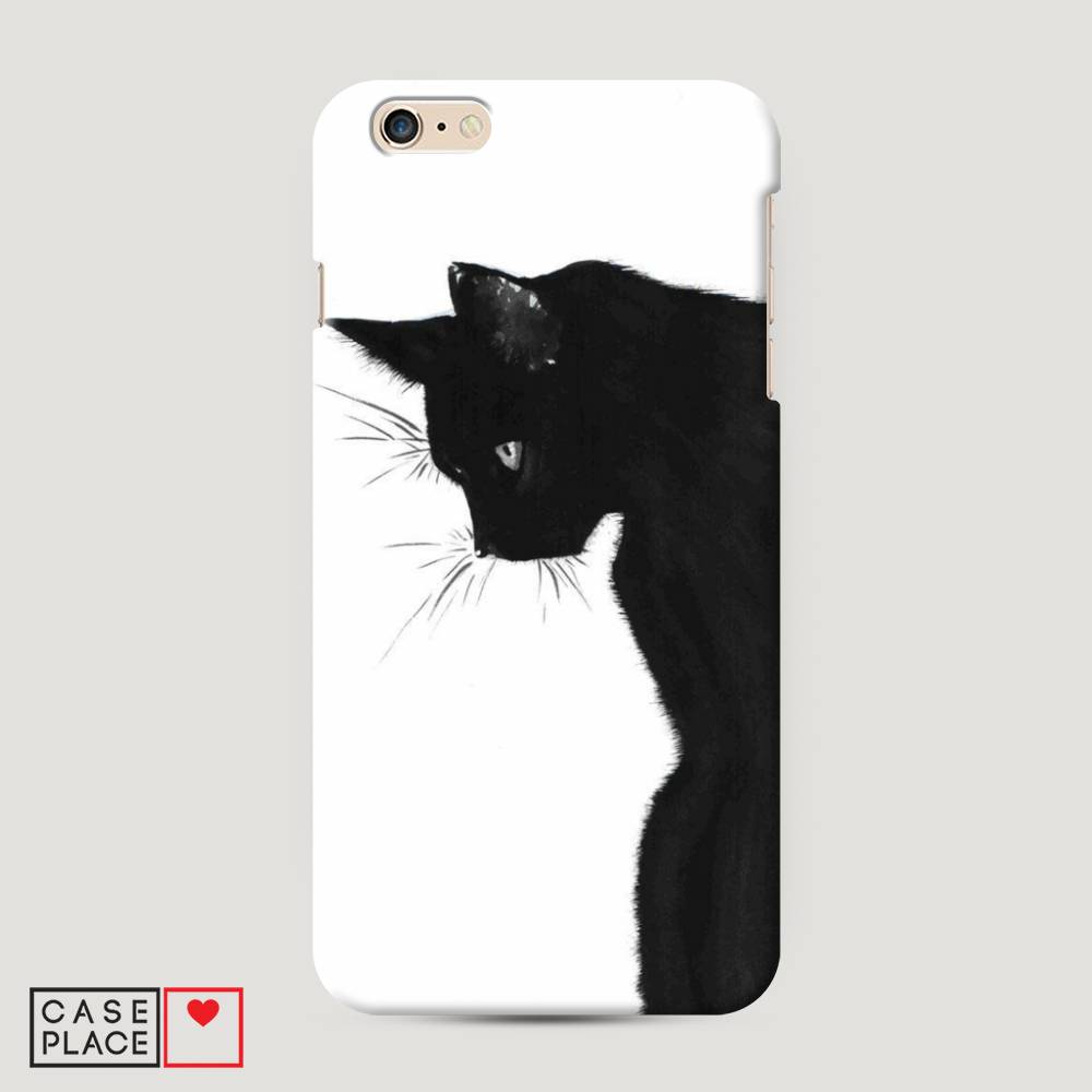 фото Пластиковый чехол "black cat" на apple iphone 6 plus awog