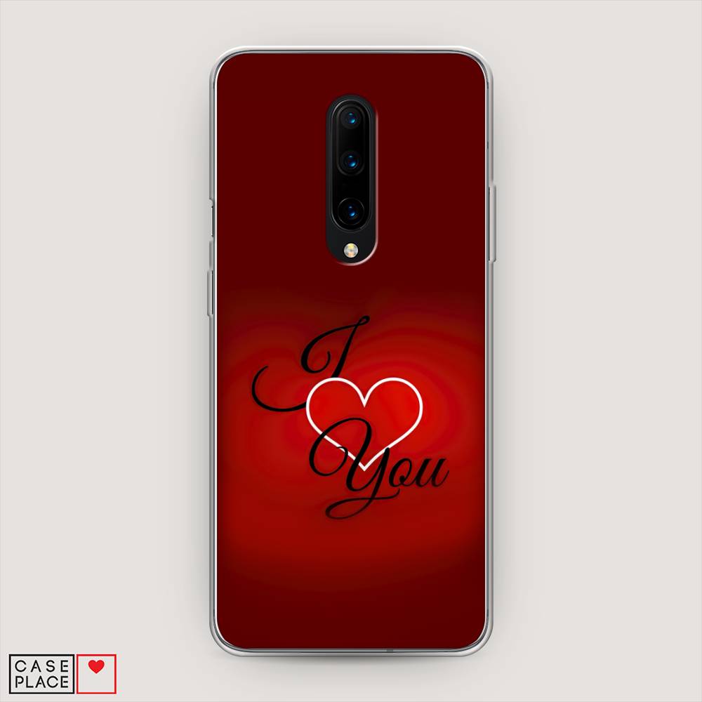 

Чехол Awog на OnePlus 8 / ВанПлас 8 "I love you 3", Красный;черный, 151250-6