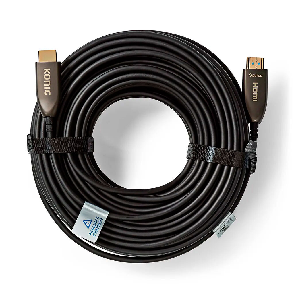 Кабель Konig HDMI - HDMI, 30м черный (KN345601BK300)