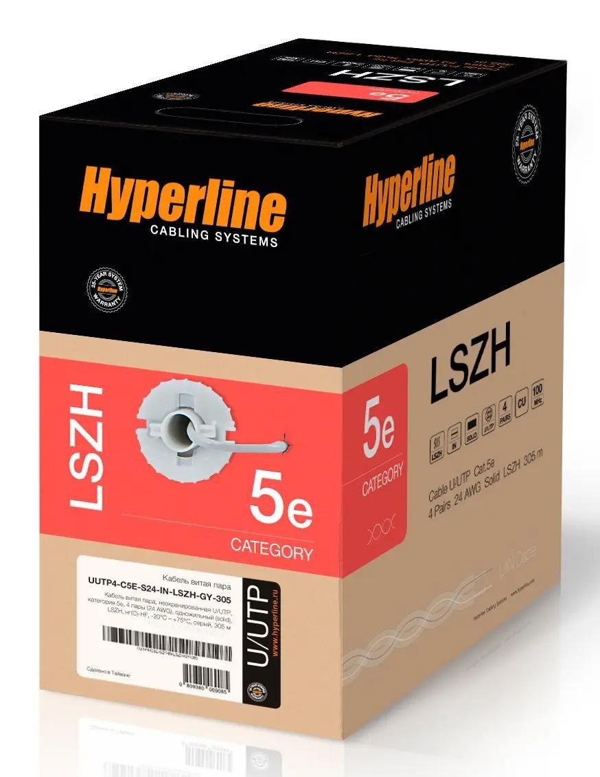 

Кабель информационный Hyperline кат.5E, 305м, серый uutp4-c5e-s24-in-lszh-gy-305, Белый, Кабель информационный Hyperline кат.5E, 305м, серый [uutp4-c5e-s24-in-lszh-gy-305]