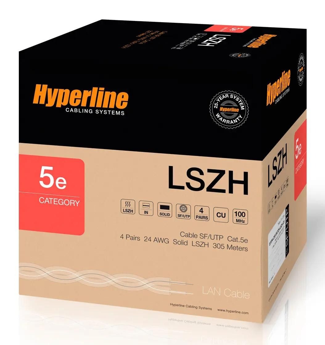 

Кабель информационный Hyperline кат.5E, 305м, серый sfutp4-c5e-s24-in-lszh-gy-305, Белый, Кабель информационный Hyperline кат.5E, 305м, серый [sfutp4-c5e-s24-in-lszh-gy-305]