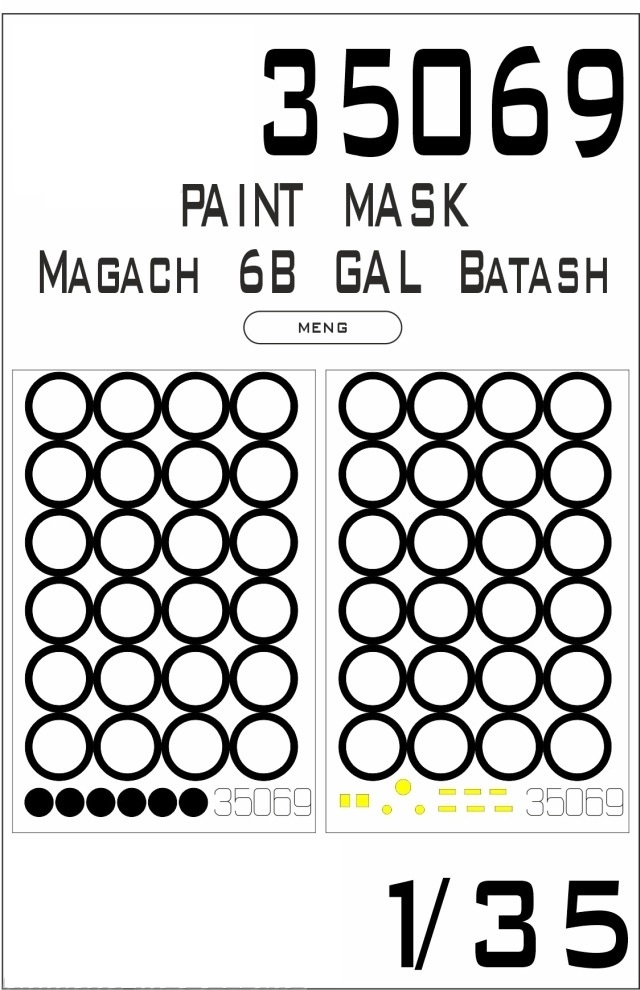 

35069SX Окрасочная маска Magach 6B GAL Batash Meng