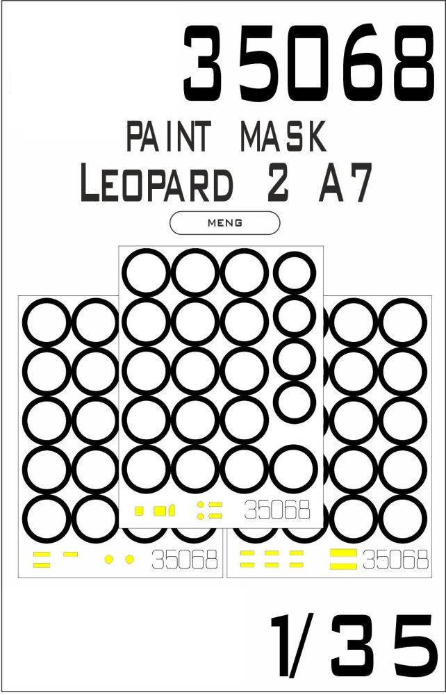 

35068SX Окрасочная маска Leopard 2 A7 Meng