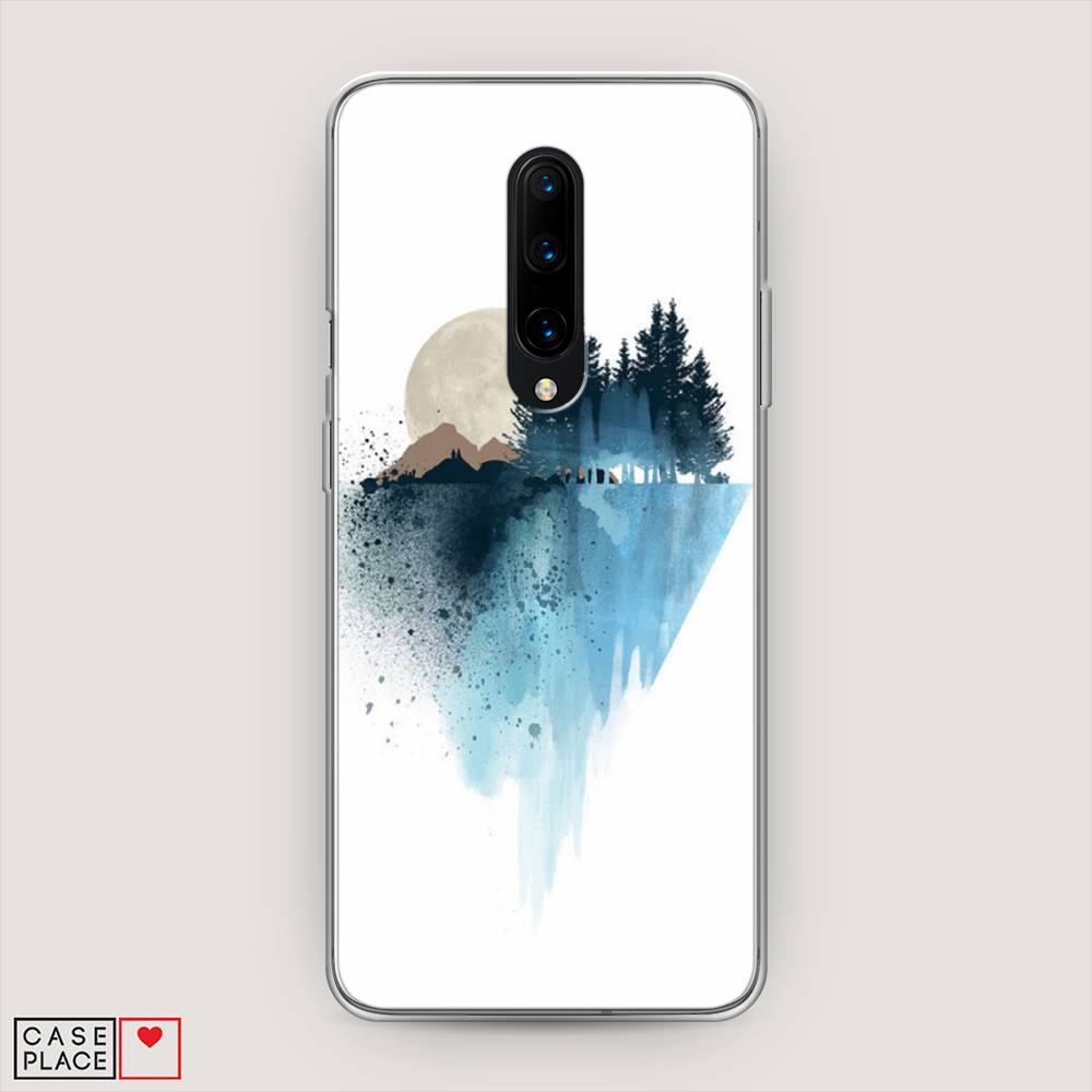 

Чехол Awog на OnePlus 8 / ВанПлас 8 "Горы 5", Голубой, 151250-4