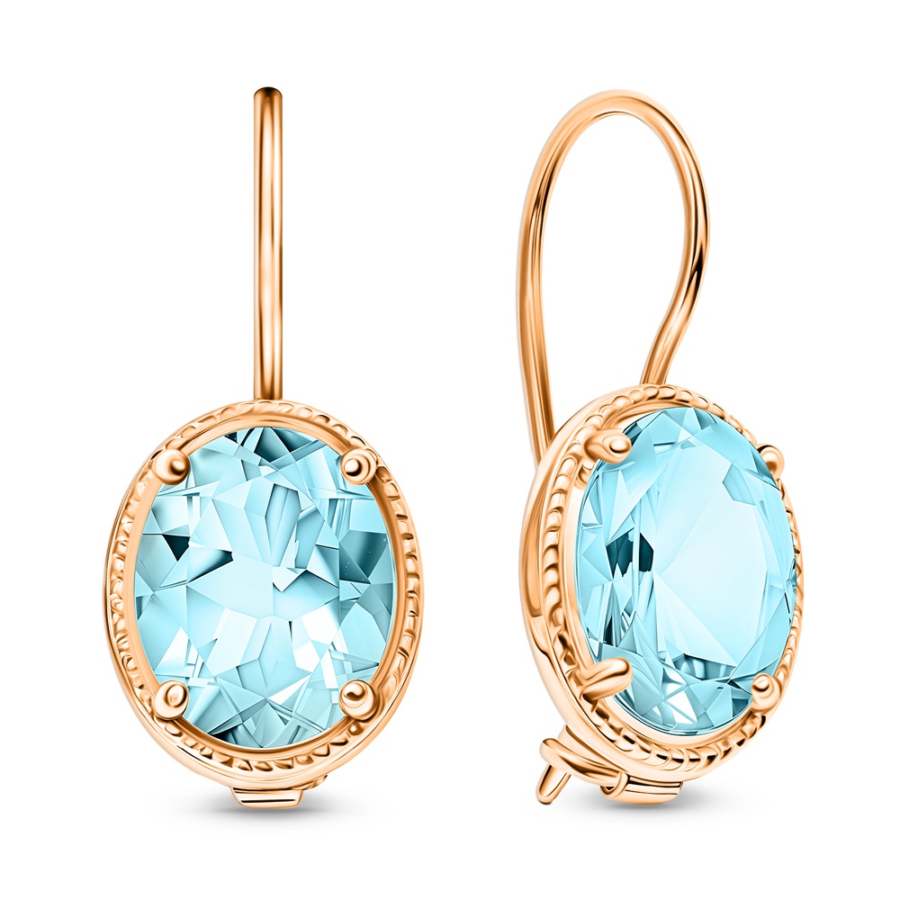 

Серьги из золота 585Gold 202014616, топаз, 202014616