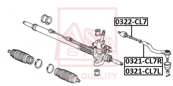 

Рулевая тяга ASVA 0322cl7