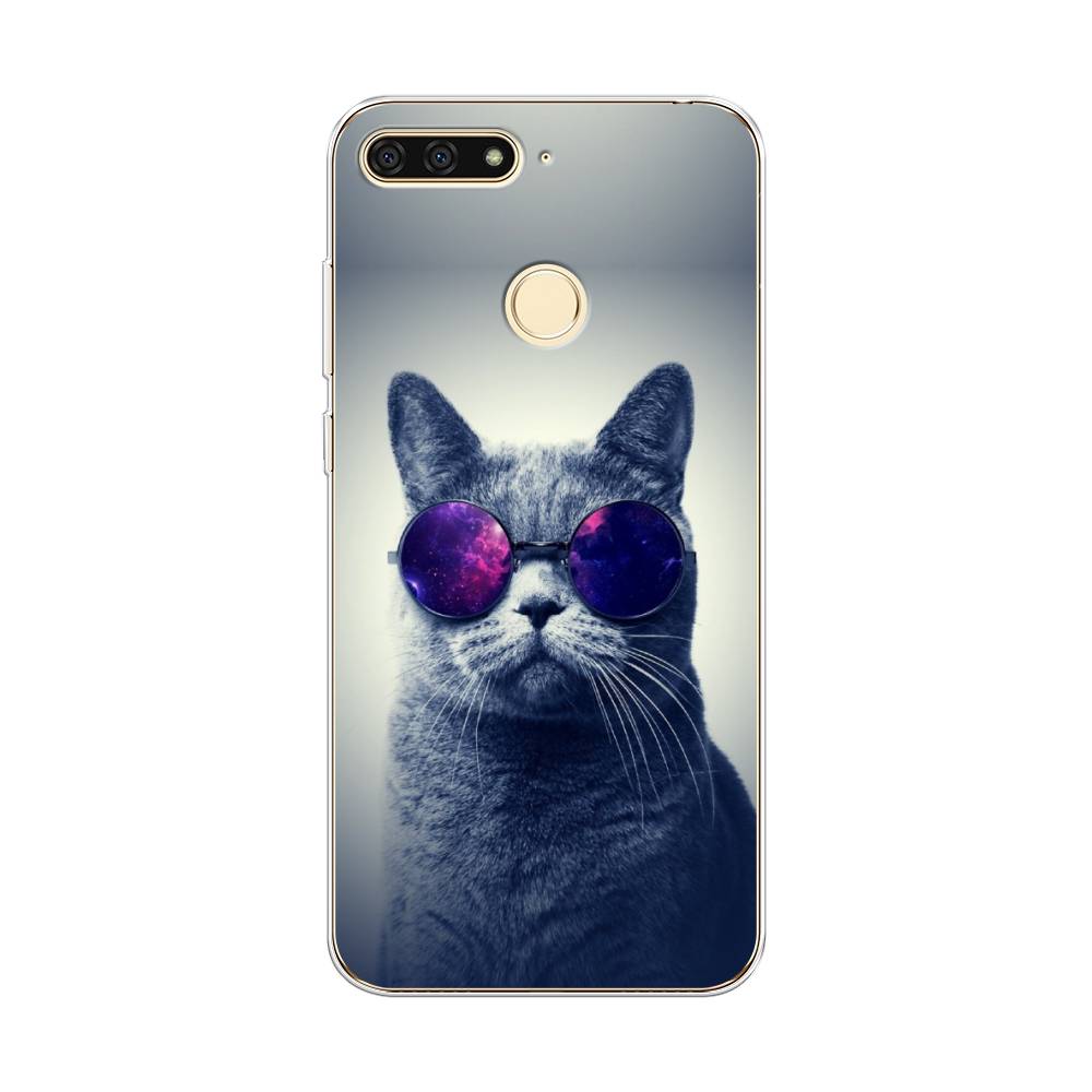 

Чехол Awog на Honor 7C "Космический кот", Красный, 64550-1