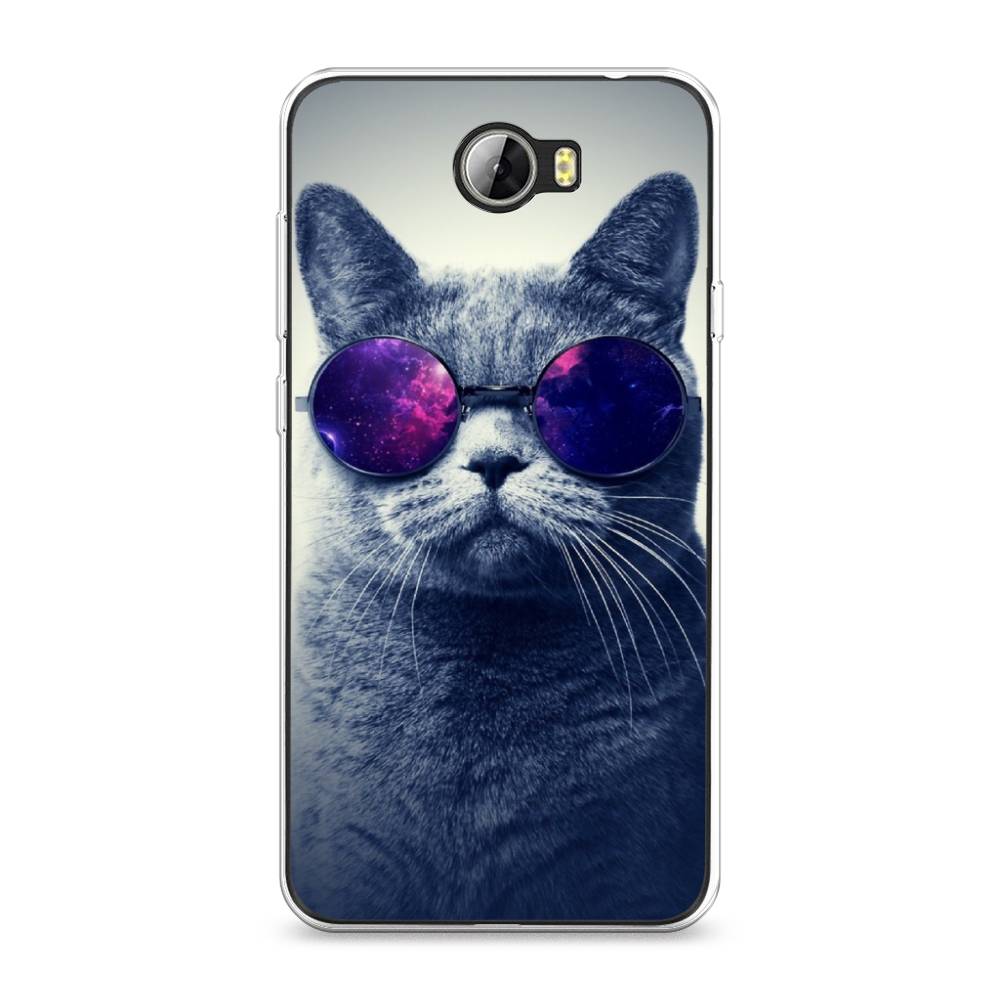 

Чехол Awog на Honor 5A "Космический кот", Красный, 60350-1