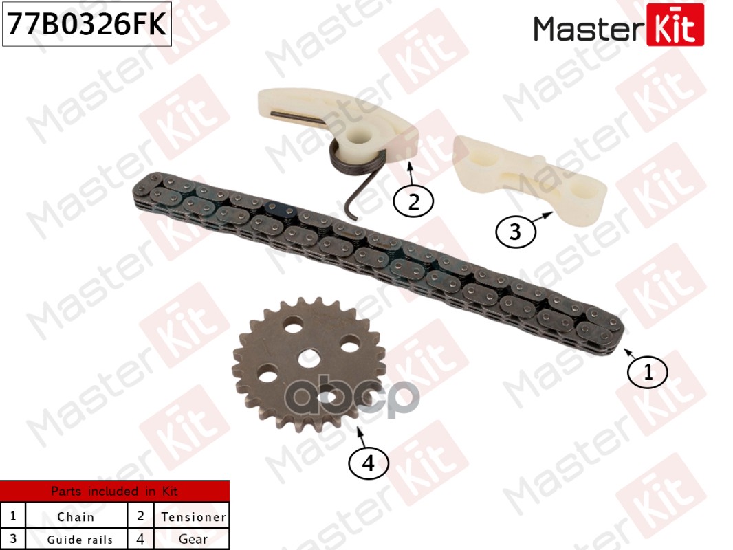 

Комплект Цепи Масляного Насоса Master Kit 77B0326Fk