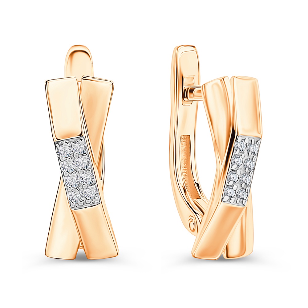 

Серьги из золота 585Gold 102010041, бриллиант, 102010041