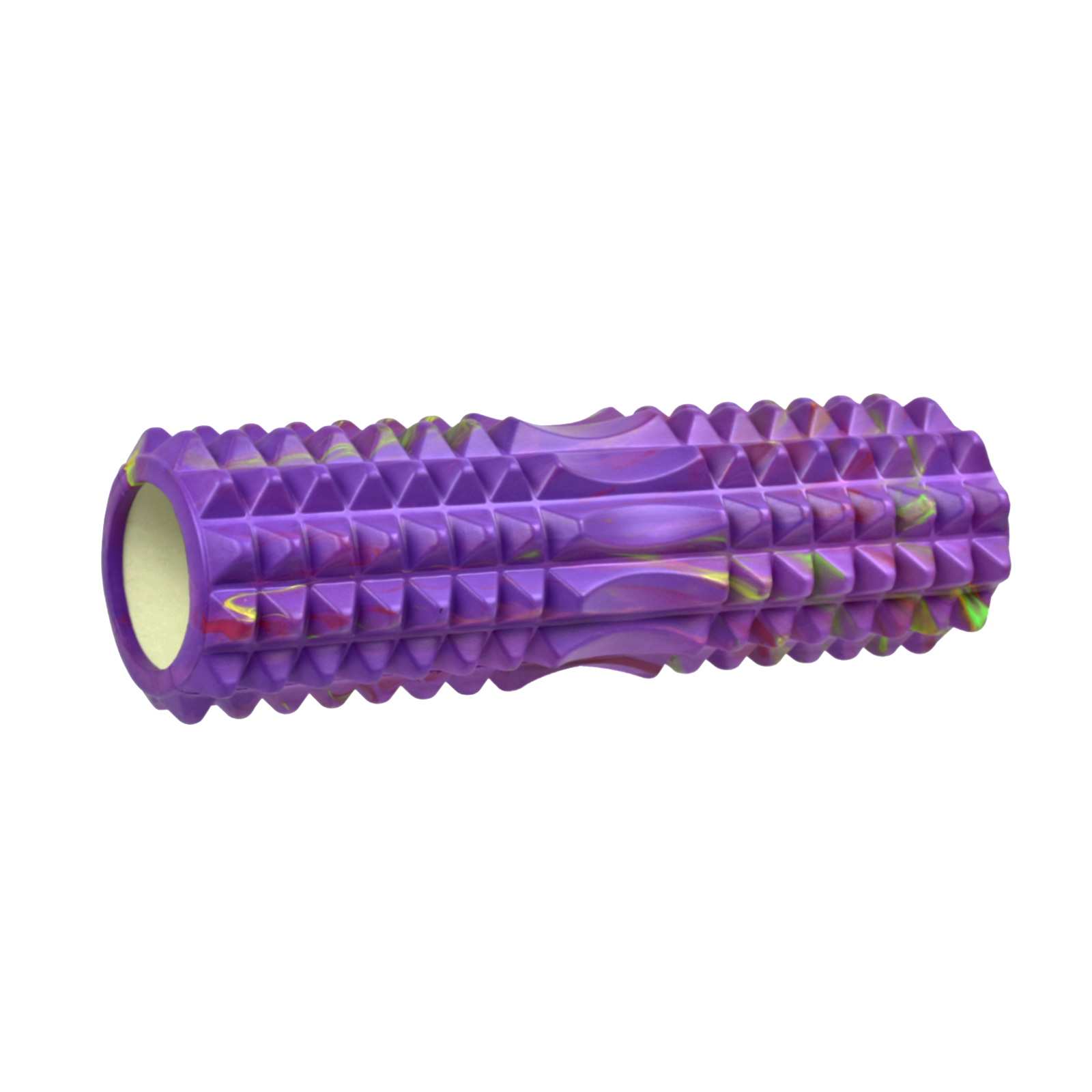 Ролик массажный для йоги CLIFF 45*13см, мультиколор фиолетовый