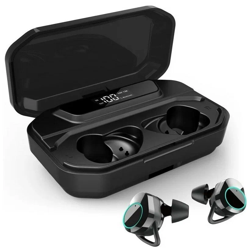 

Беспроводные наушники с дисплеем KUMI T3S Black