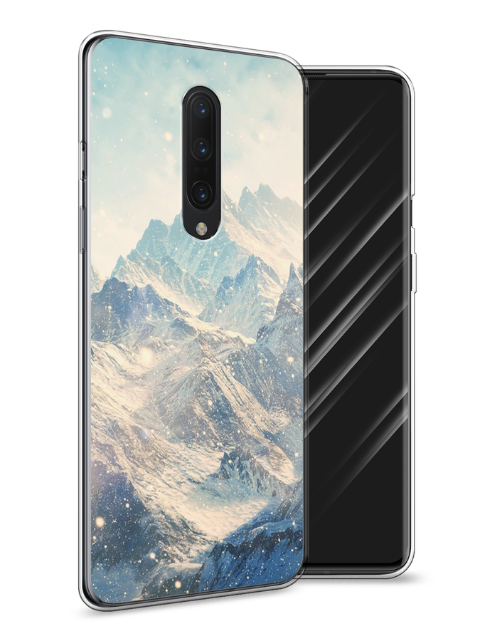 

Чехол Awog на OnePlus 8 / ВанПлас 8 "Горы 4", Голубой, 151250-4