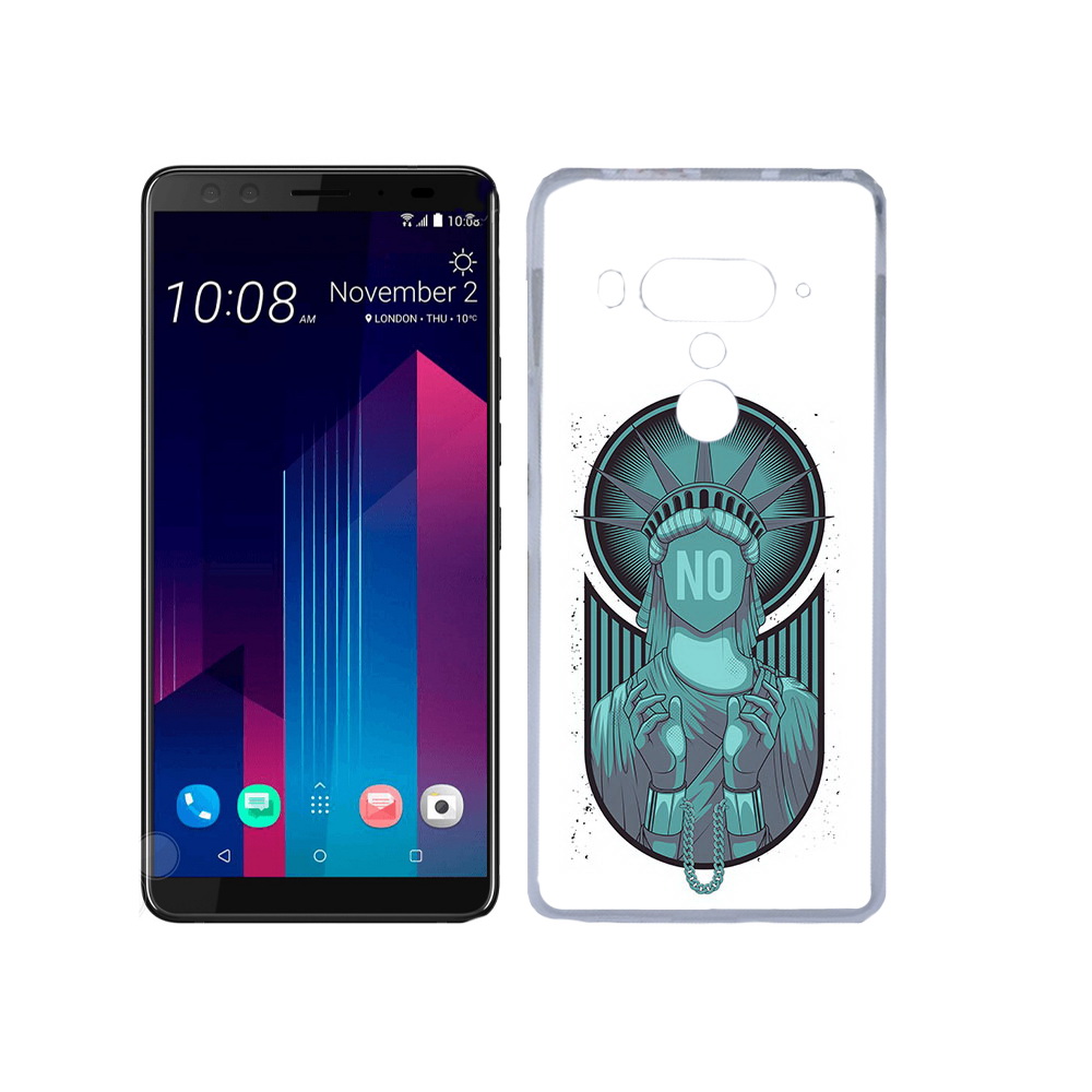 

Чехол MyPads Tocco для HTC U12+ статуя свободы зеленый, Прозрачный, Tocco