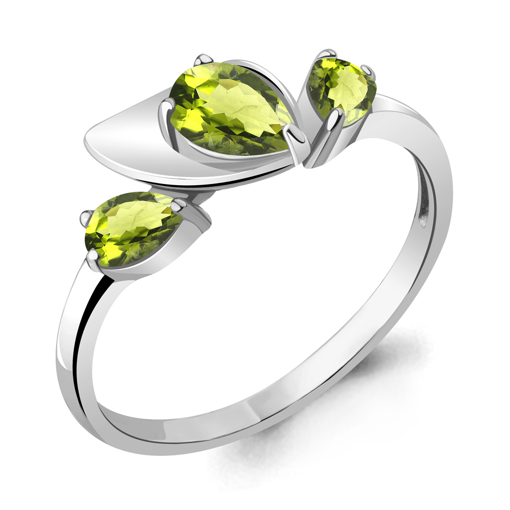 

Кольцо из серебра с хризолитом р.  Aquamarine 6935607_925_р, 6935607_925_р