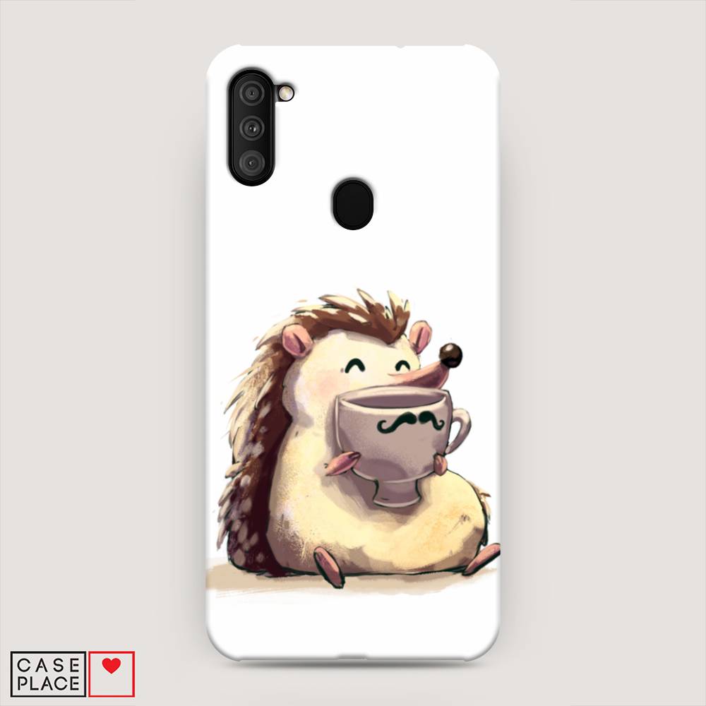 

Пластиковый чехол "Еж кофеман" на Samsung Galaxy A11, 2100120-7