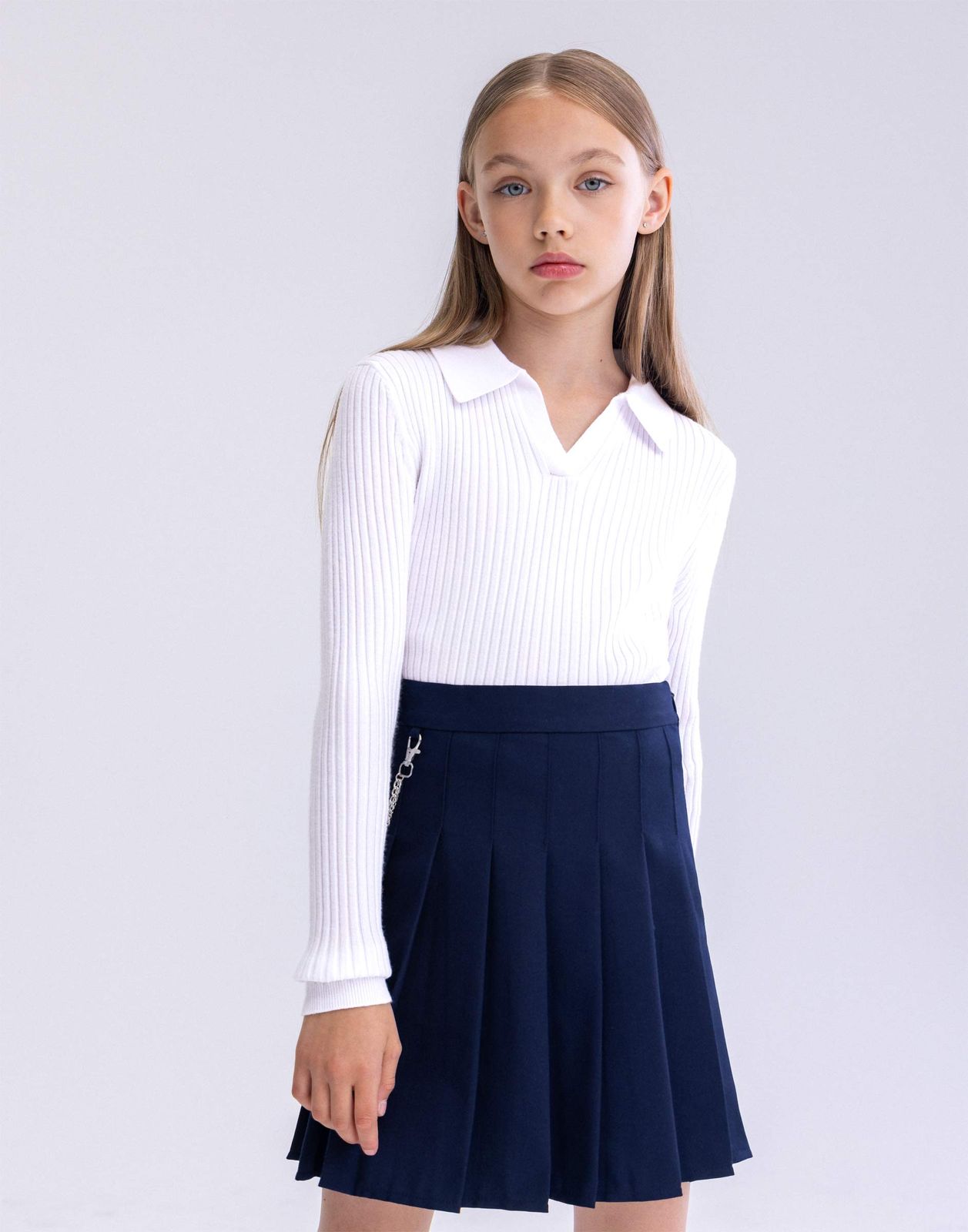 

Пуловер для девочки Gloria Jeans GSW007045 белый 6-8л/128, GSW007045