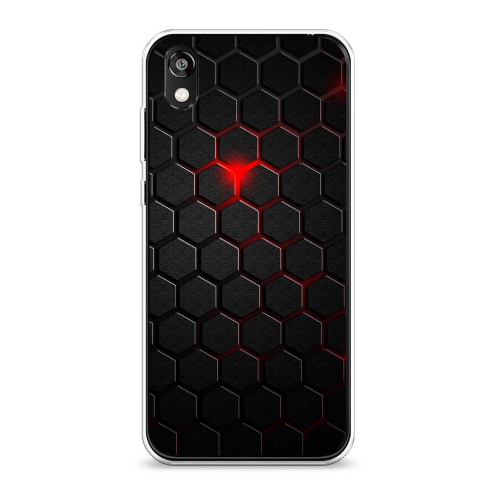 

Чехол Awog на Honor 8S Prime "Фон соты красные", Разноцветный, 6103950-3