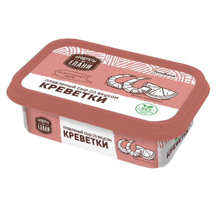 

Сыр плавленый Продукты из Елани со вкусом креветки 30% БЗМЖ 180 г