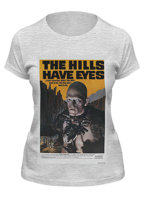 

Футболка женская Printio У холмов есть глаза серая 2XL, Серый, У холмов есть глаза